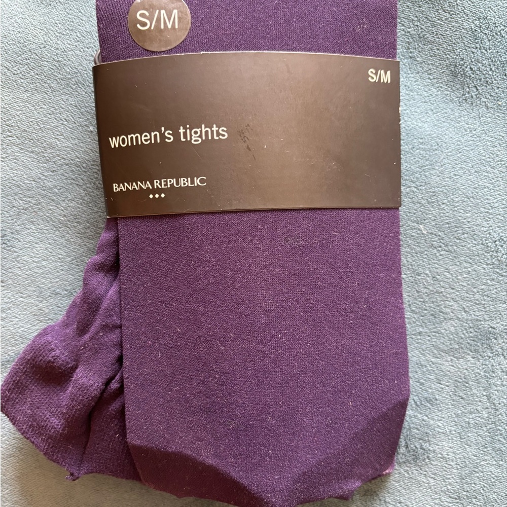 NWT. Banana Republic Purple Women's Tights size S/M
